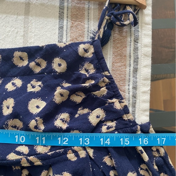 Free People Blue Indigo Combo Molly Floral Tunic S - Picture 13 of 15